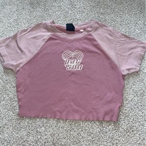 pacsun cropped shirt